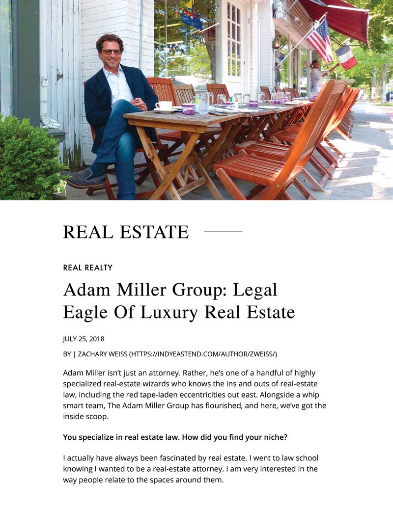 Adam Miller Group: Legal Eagle of Luxury Real Estate